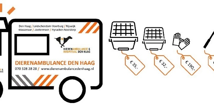 Help de dierenambulance goed uitgerust op weg